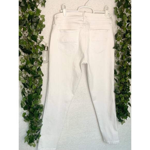 New York & Company Soho White Low rise Skinny Denim Jeans Women's 6 - Picture 7 of 11
